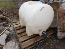 125 Gallon Poly Water Tank (With Garden Hose Outlet) (Outside)