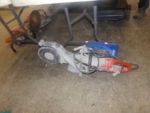 Husqvarna Cut-N-Break Concrete Saw, Double Blade, 110V with Spare Blades ,
