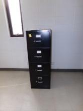 4-Drawer Steel File Cabinet, Black (Upstairs Office)