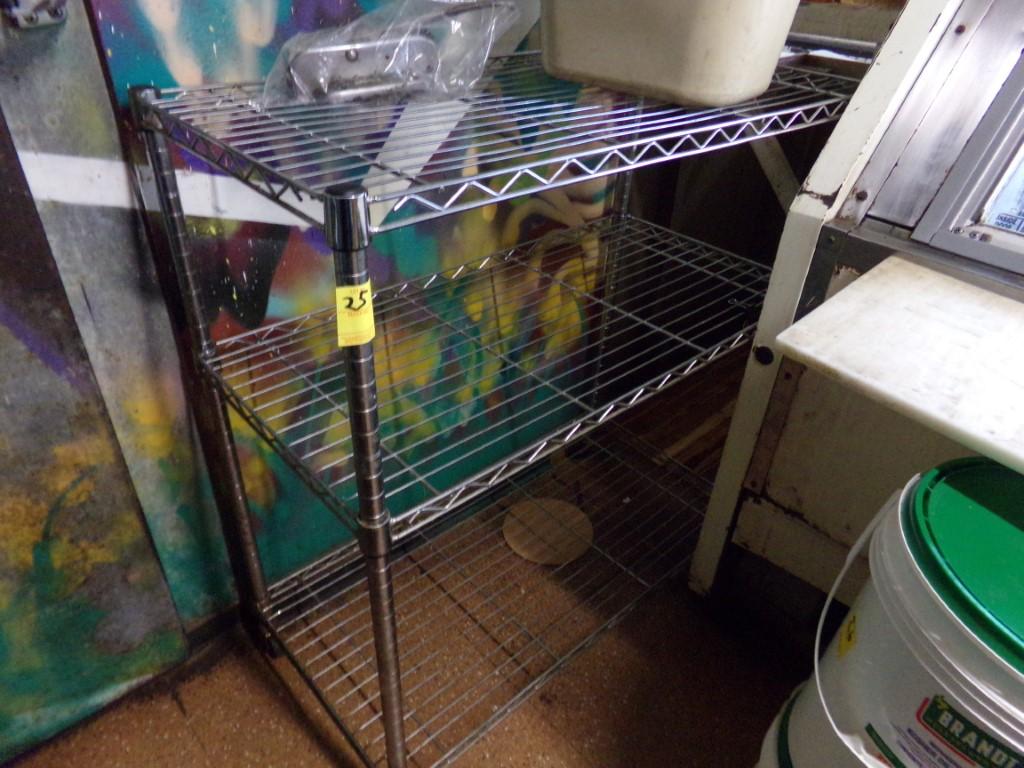 36'' x 18'' 3 Tier Wire Shelf Outside Cooler