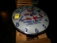 A. Cresci and Son, Inc. Wall Clock