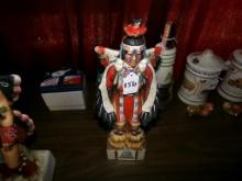 Ski Country Creme de Menthe Indian Dancer Flight Of Eagle Decanter