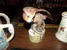 Ski Country Bourbon Big Horned Owl Decanter