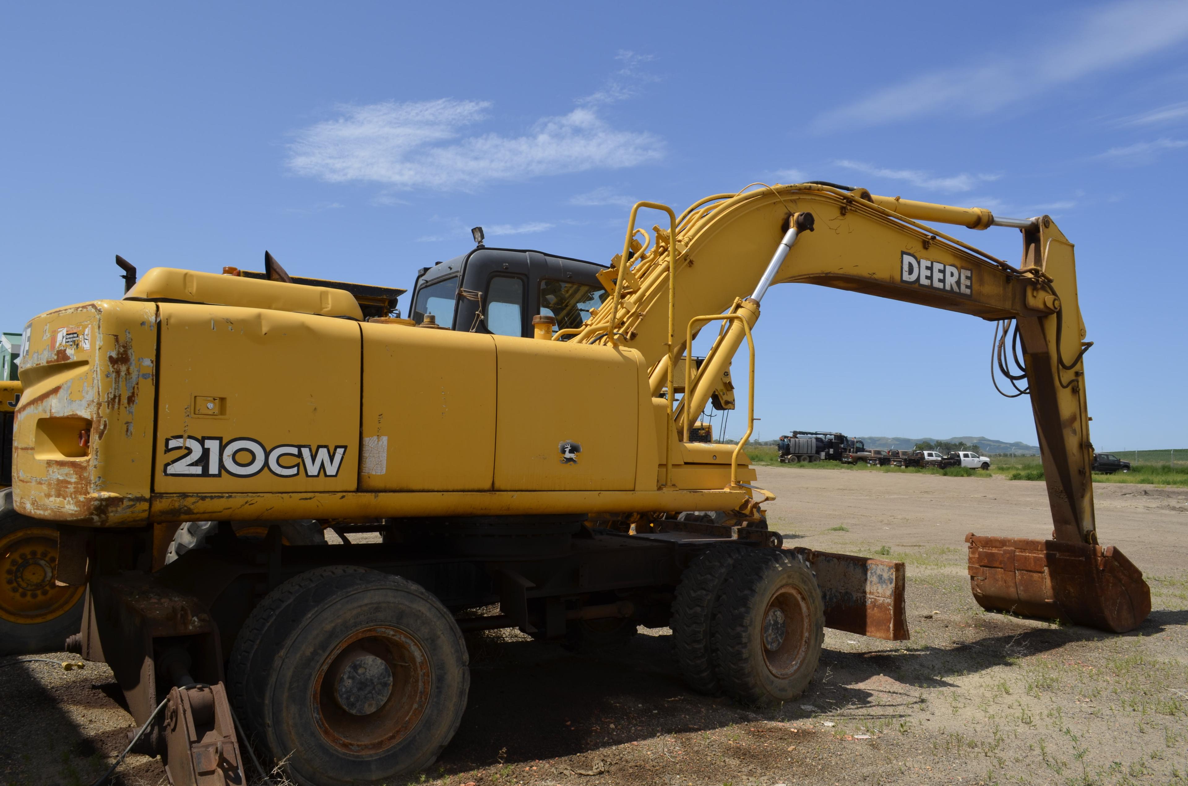 2005 John Deere 210 CW 4x4 Mobile Excavator