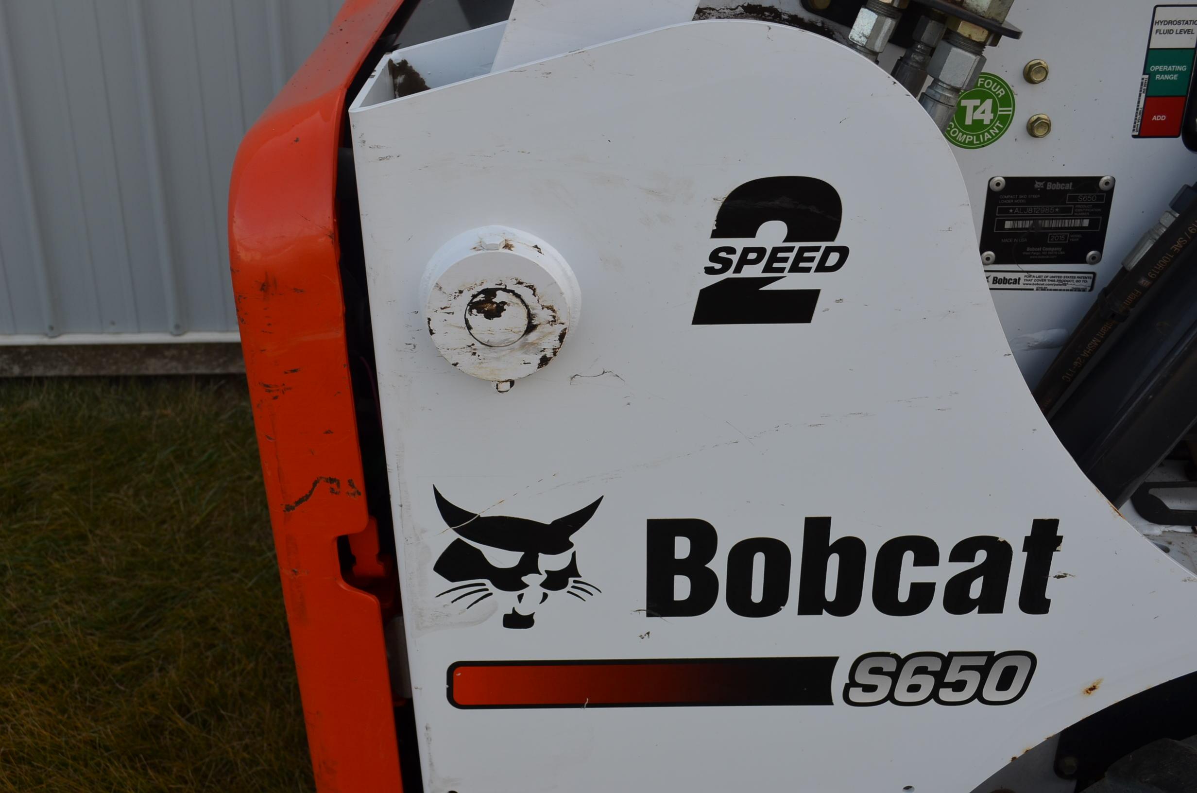 2015 Bobcat S 650 Skid Steer
