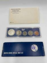 1965, 1966, 1967 US Special Mint Sets. 1965 is still in US mint sealed envelope (that is why there