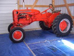 1952 Allis Chalmers CA tractor/w.fr., fenders, new tires, restored.