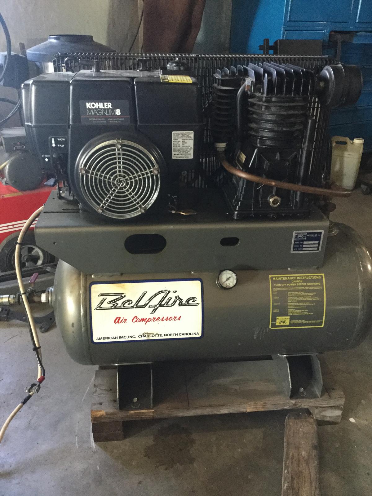 Bel-Aire portable air compressor