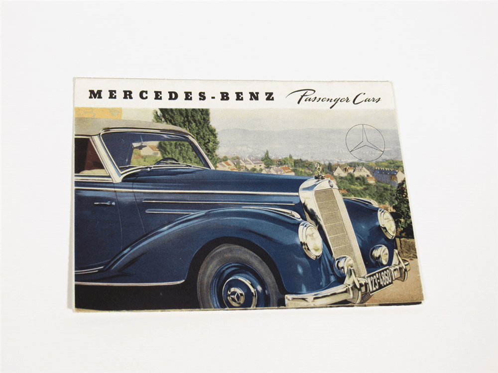 Circa 1951-54 Mercedes-Benz fold-out full-line sales brochure.