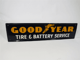 1953 GOODYEAR TIRE AND BATTERY SERVICE TIN SIGN