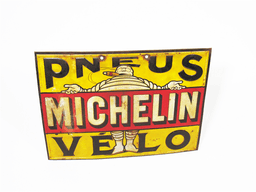 LATE TEENS MICHELIN PNEUS V...LO (BICYCLE TIRES) TIN GARAGE SIGN