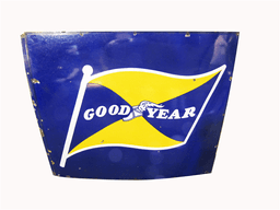 1940S-EARLY 50S GOODYEAR TIRES PORCELAIN SIGN
