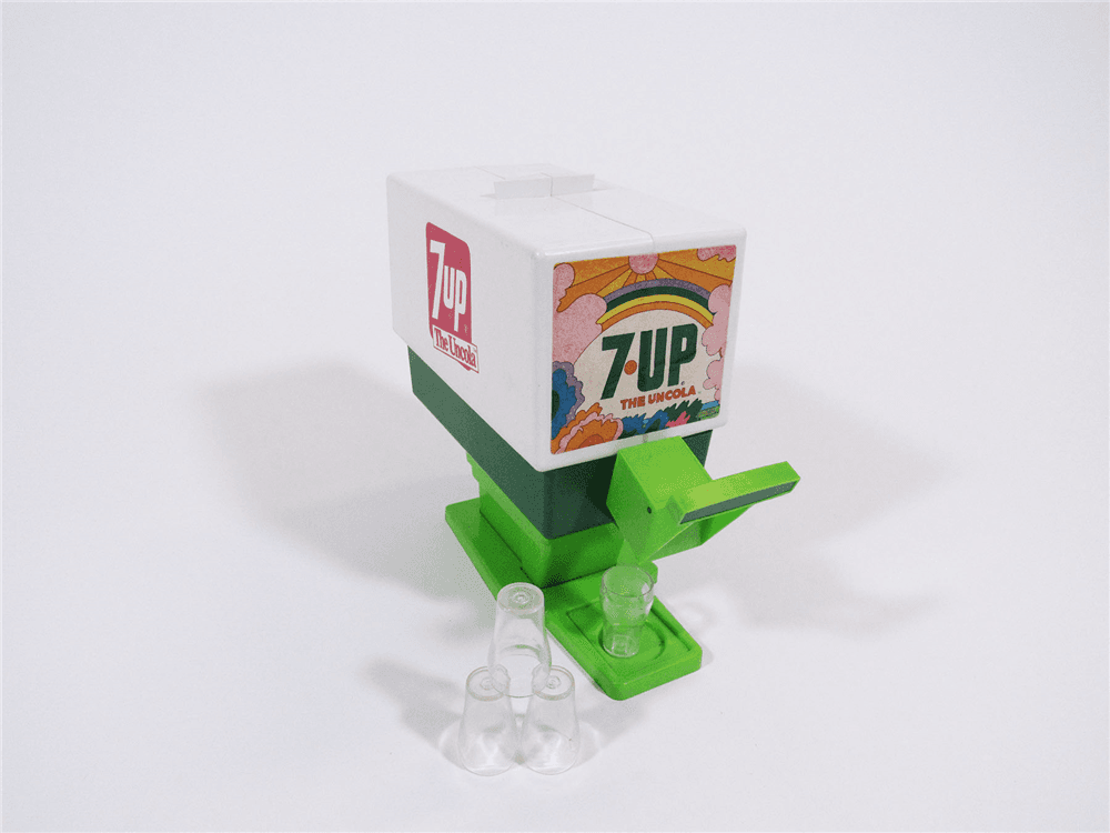 EARLY 1970S 7UP TOY SODA FOUNTAIN DISPENSER