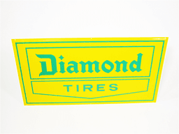 DIAMOND TIRES TIN AUTOMOTIVE GARAGE SIGN