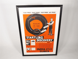 EARLY 1930S INDIA TIRES DEALERSHIP SALES POSTER