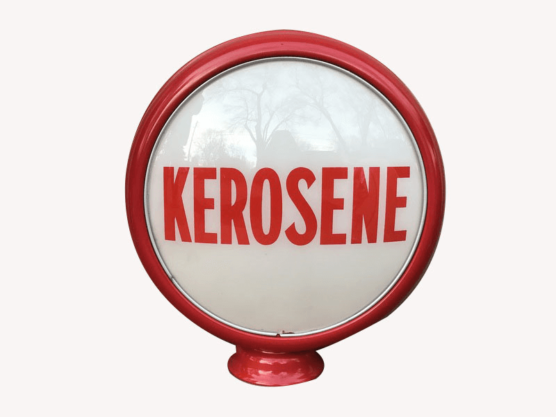 1930S KEROSENE GAS PUMP GLOBE