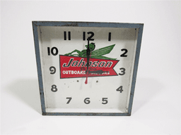 1953 JOHNSON SEA HORSE OUTBOARD MOTORS MARINA CLOCK