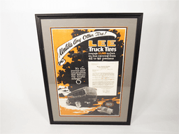 1922 LEE TRUCK TIRES DEALERSHIP SALES POSTER