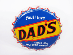 1950S DADS ROOT BEER TIN TIN SIGN