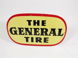 1939 THE GENERAL TIRES TIN AUTOMOTIVE GARAGE SIGN