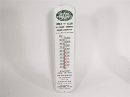 1947 AAA OF NEW JERSEY OVERSIZED TIN GARAGE THERMOMETER