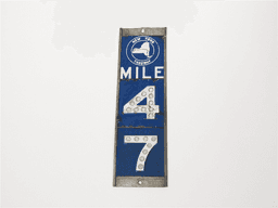 CIRCA LATE 1950S NEW YORK THRUWAY HIGHWAY SIGN