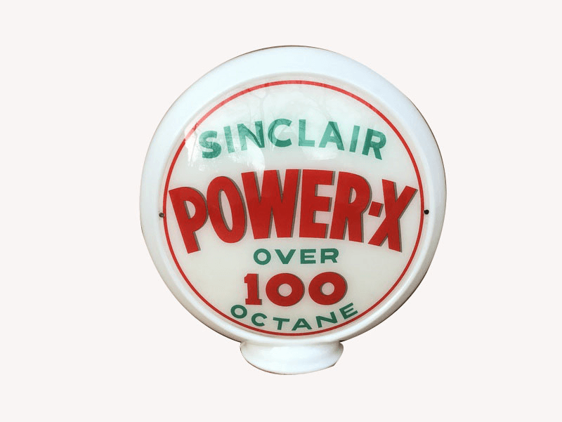 1950S SINCLAIR POWER-X GAS PUMP GLOBE