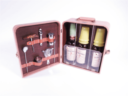 CIRCA 1940S-50S AUTOMOBILE PORTABLE BAR TRAVEL CASE