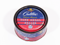 CIRCA 1940S-50S CADILLAC BLUE CORAL SEALER FINISH PRESERVATIVE TIN