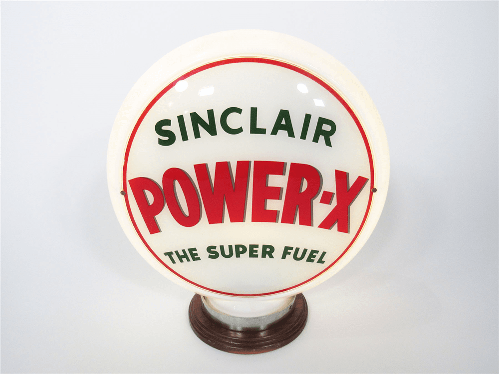 CIRCA 1940S SINCLAIR GAS PUMP GLOBE