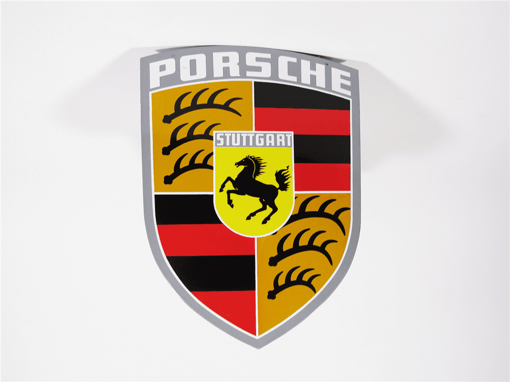 1960S PORSCHE AUTOMOBILES PORCELAIN DEALERSHIP SIGN