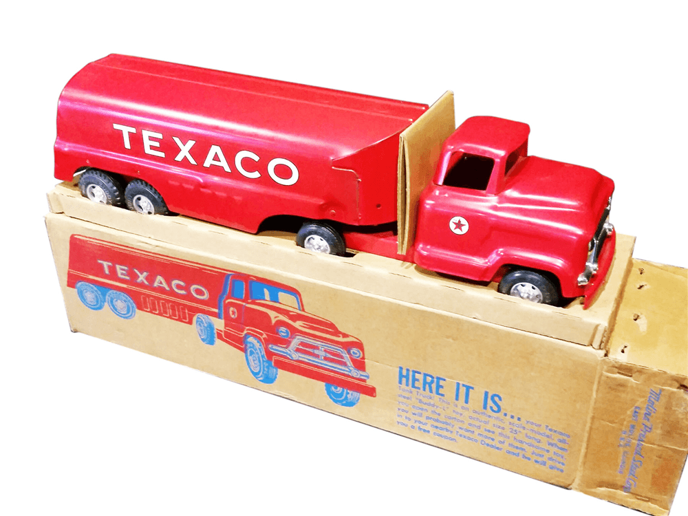 CIRCA LATE 1950S TEXACO OIL BUDDY L PROMOTIONAL METAL TANKER TRUCK