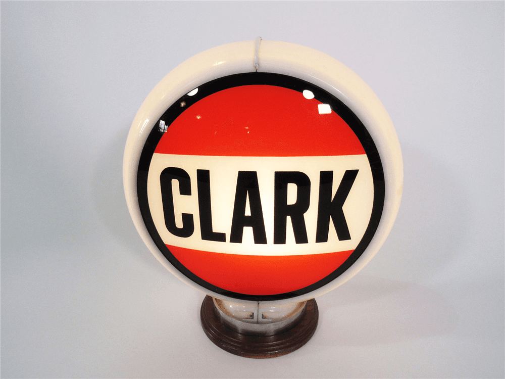 CLARK GASOLINE OF ILLINOIS GAS PUMP GLOBE