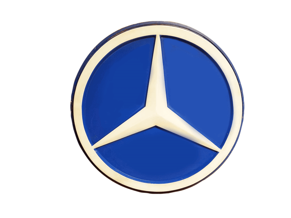 MERCEDES LIGHT-UP SIGN