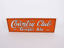 LATE 1920S-EARLY 30S COUNTRY CLUB GINGER ALE PORCELAIN SIGN