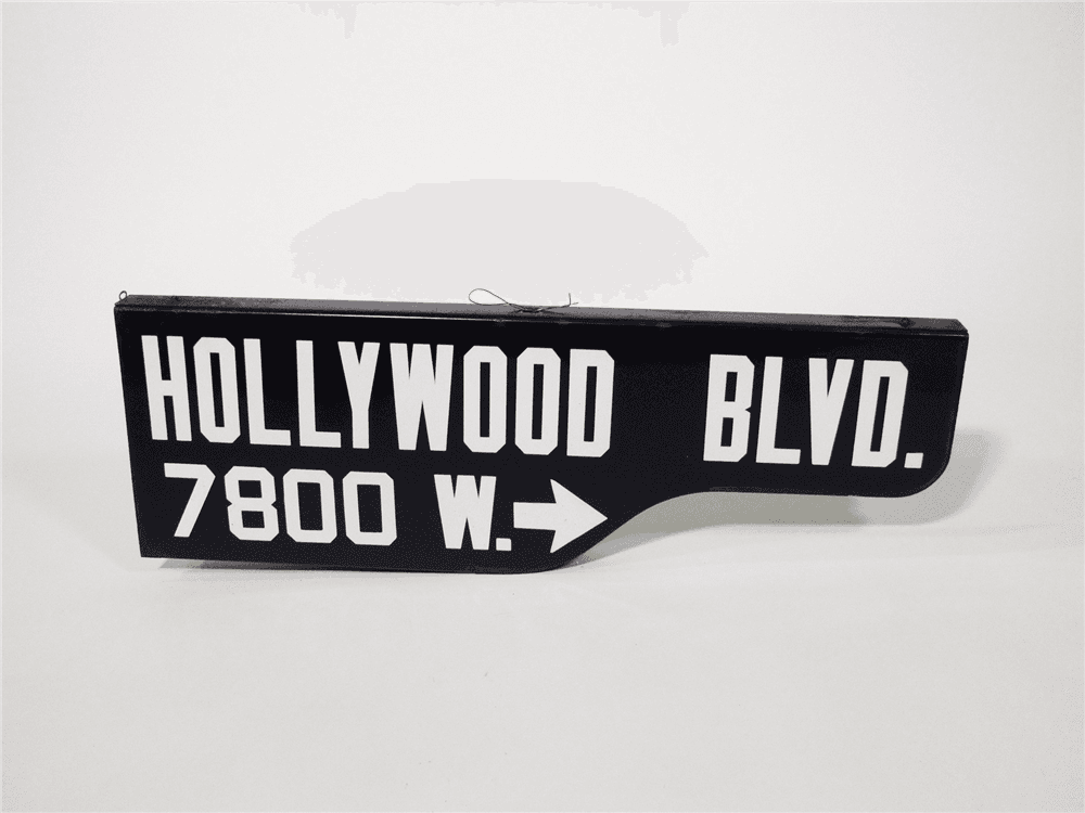 CIRCA 1940S CITY OF LOS ANGELES PORCELAIN STREET SIGN