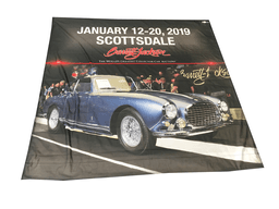 ADDENDUM ITEM - AUTHENTIC SCOTTSDALE 2019 BARRETT-JACKSON EVENT STAGE PROMOTIONAL BANNER.