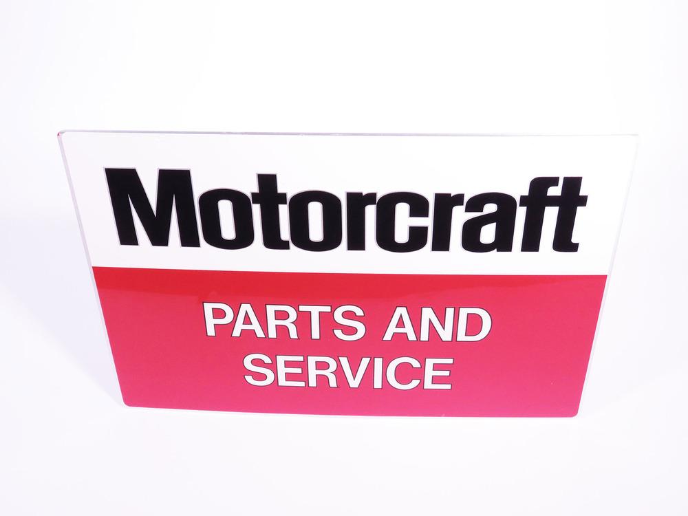 VINTAGE FORD MOTORCRAFT PARTS AND SERVICE TIN SIGN