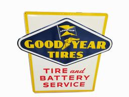 1950S GOODYEAR TIRES TIN SIGN