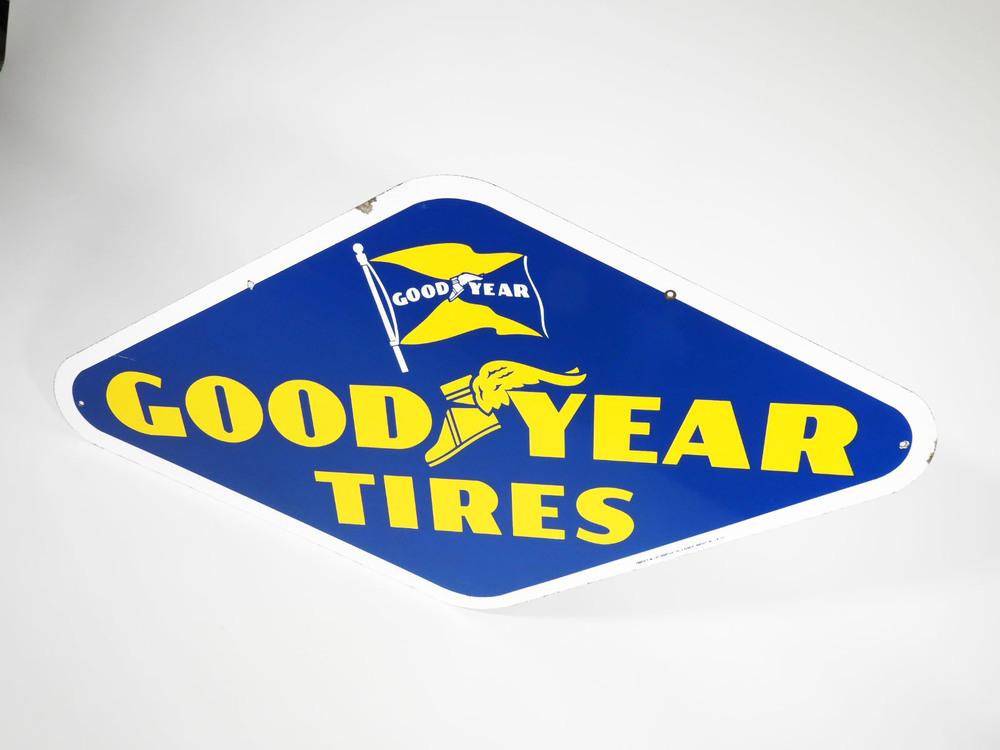 1953 GOODYEAR TIRES PORCELAIN SIGN