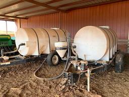 Wylie Nurse Tanks w/Honda Pumps, 1,000 gal.