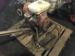 Concrete trowel, Honda engine