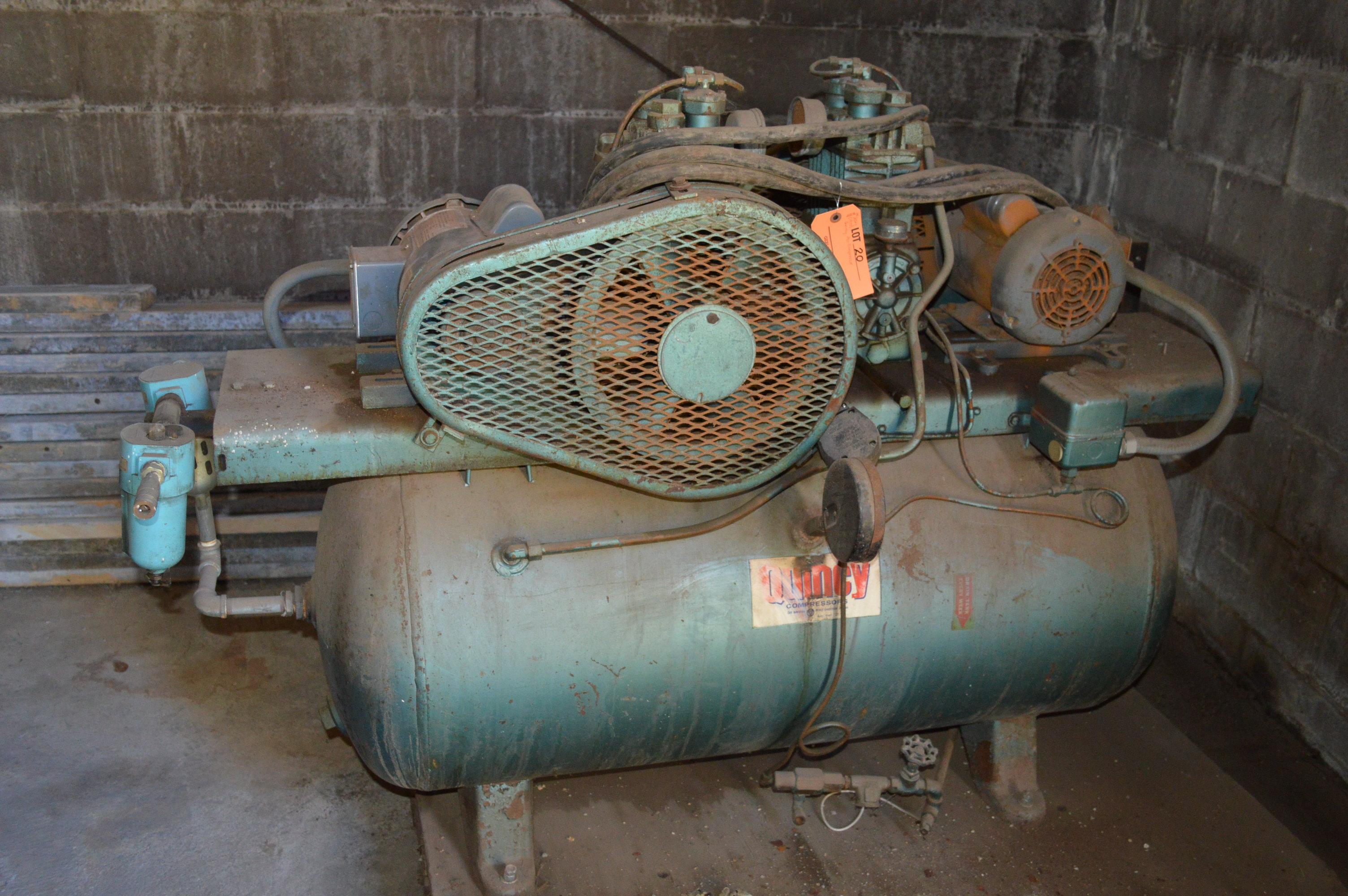 NO. 3021, (1977) QUINCY AIR COMPRESSOR WITH TWO