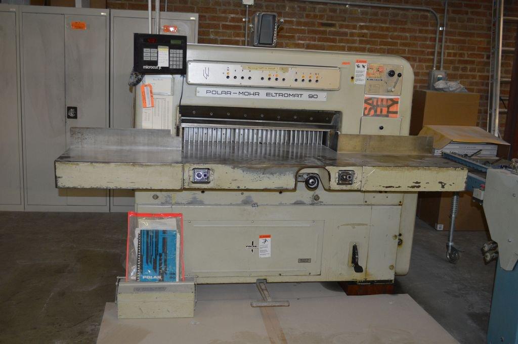 POLAR MOHR ELTROMAT 90 PAPER CUTTING MACHINE,