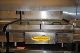 2015 AMERICAN GRIDDLE CORP. 36" ELECTRIC STEAM SHELL GRIDDLE