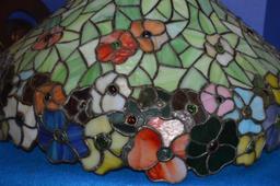 23" TIFFANY STYLE STAINED GLASS CEILING LIGHT,