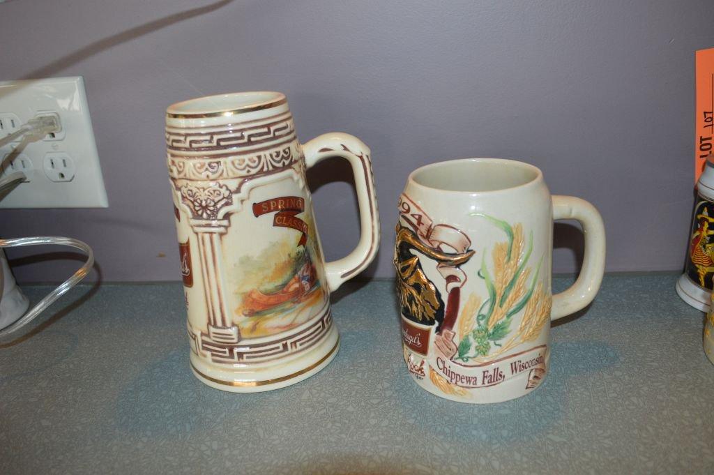 (2) LEINENKUGEL'S BEER STEINS 1993 & 1994