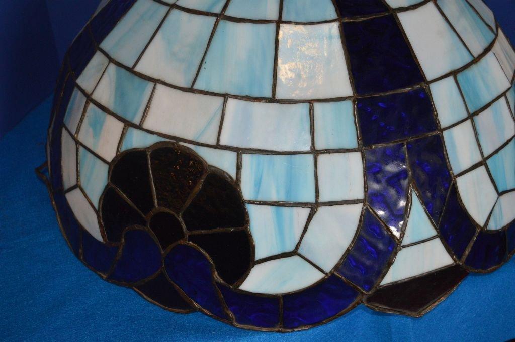 25" TIFFANY STYLE STAINED GLASS CEILING LIGHT,