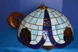 25" TIFFANY STYLE STAINED GLASS CEILING LIGHT,