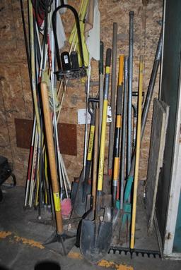 ASSORTED TOOLS AND HOLE MARKERS